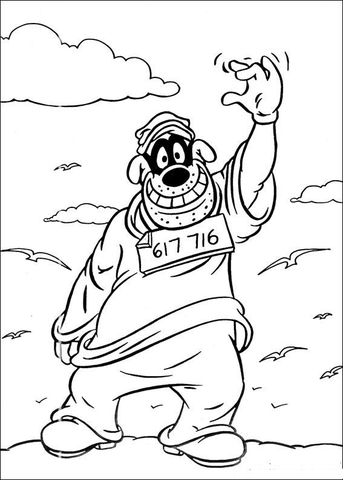 Baggy Beagle Coloring Page